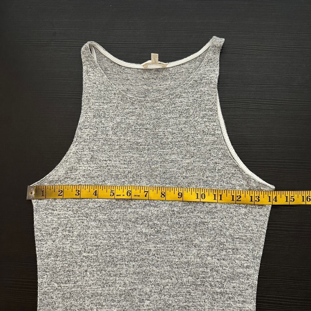 Wilfred Free Heather Gray Scoop Neck Sleeveless Casual Midi Tank Dress Small - Picture 8 of 10
